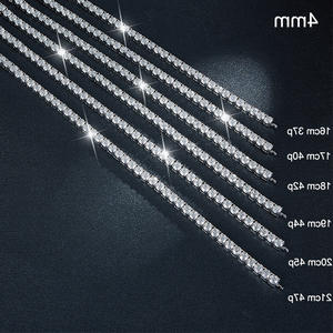 All <b>Fashions</b> Wholesale 4mm Moissanite Gemstone <b>Bracelet</b> Unisex Religious Trendy Style Wedding and Party for Women - Product Image 5