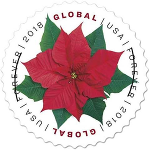 Etiquetas Adhesivas para Correo con Diseño de Banderas de EE. UU., Edición Libertad 2023, Rollo de 100 Etiquetas, Tarifa de Primera Clase, Embalaje, Promoción Forever USA, Flores - Product Image 1