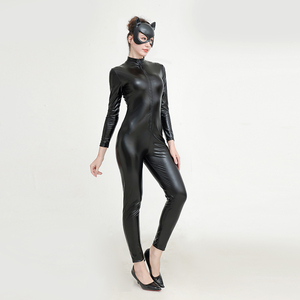 Halloween donna gatto nero tuta Zentai tuta donna <span class=keywords><strong>Sexy</strong></span> <span class=keywords><strong>Costume</strong></span> di Halloween - Product Image 5