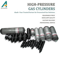 Bouteille de gaz en fibre de carbone Alsafe Custom COPVs haute pression 20l 300bar, grande capacité, haute sécurité, réservoir d'air HPA