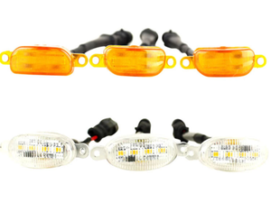 Luz de Rejilla LED de Aluminio de 24V, 4 Piezas, Color Ámbar y Ahumado, para Runner 2014-2019, de Fábrica Moxi - Product Image 2