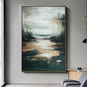 Peintures décoratives abstraites faites à la main <span class=keywords><strong>sur</strong></span> <span class=keywords><strong>toile</strong></span>, paysages marins naturels, art mural moderne - Product Image 2