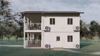 Nouvelle conception de maison préfabriquée en kit démontable avec structure en acier, maison miniature en conteneur de 20 pieds, entrepôt extérieur