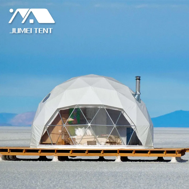 Vier Jahreszeiten klares PVC Glamping Dome Zelt für Beach Resort