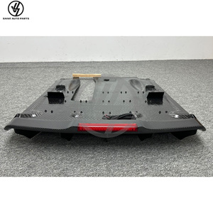 Diffuseur arrière en fibre de carbone style Nismo avec canards et feux stop pour Nissan GTR R35 années 2012-2022 - Product Image 2