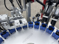 Machine automatique de remplissage et de bouchage de flacons en verre liquide cosmétique, remplisseuse et bouchonneuse de flacons de parfum sous vide