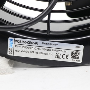 Ebmpapst 230V AC 115W W2E250-CE65-01 250mm 1024.13CFM 2550RPM IP44 Rotor externe Turbine éolienne ventilateur de refroidissement axial - Product Image 6