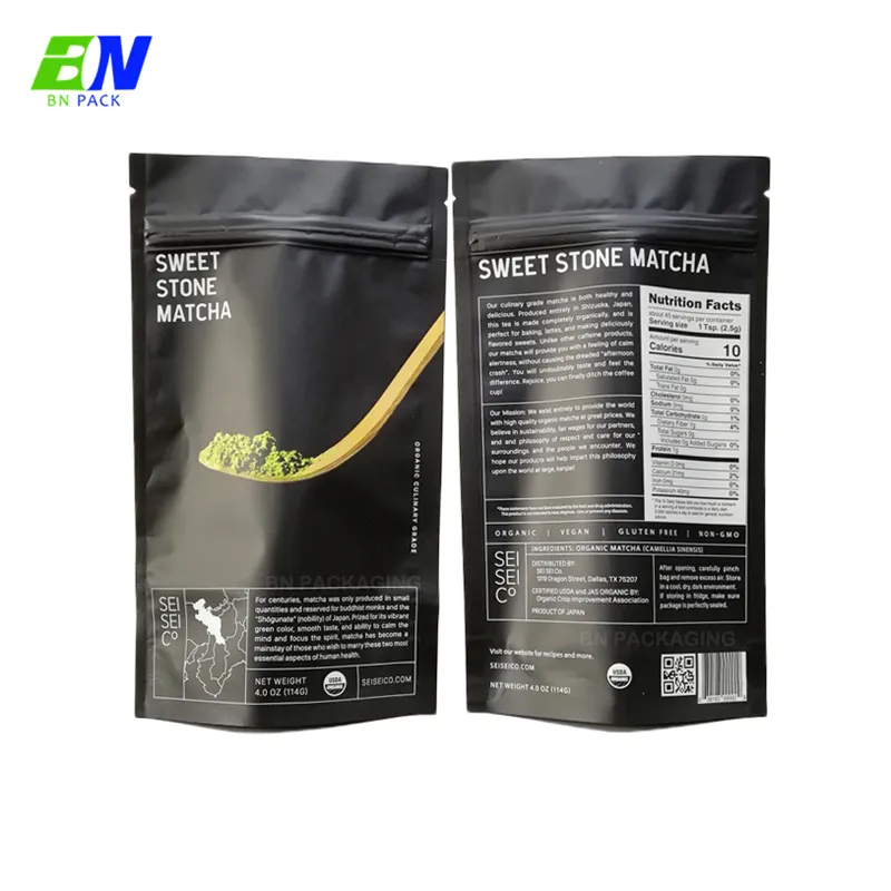 Recycelbarer wieder verwendbarer Reiß verschluss oben Stand Up Beutel Tasche für Lebensmittel Snack Nuss Verpackung Kunststoff Pe Gravure Printing Composite-Tasche