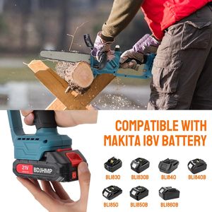 Motosierra Eléctrica Recargable de 4 Pulgadas, Herramienta de Podar Portátil a Batería, Mini Máquina Cortadora de Madera para Jardín, Hogar, Bricolaje, OEM - Product Image 2