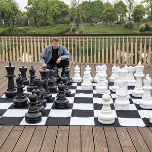 Pions <span class=keywords><strong>d</strong></span>'échecs géants de luxe en plastique durable pour jardin <span class=keywords><strong>extérieur</strong></span>, 25 pouces - Product Image 3