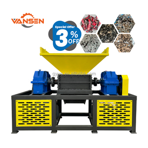 Broyeur à double arbre direct usine, équipement de traitement pour le <span class=keywords><strong>d</strong></span>échiquetage de <span class=keywords><strong>d</strong></span>échets textiles, chiffons, vêtements et tissus en coton - Product Image 6