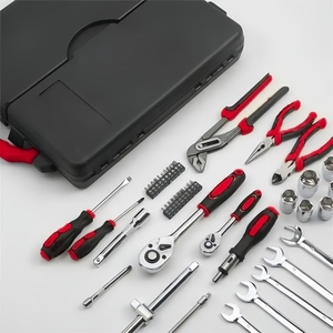 Ensemble d'outils à main pour la maison, 110 pièces, tournevis combinés, clés à douilles, finition mate - Product Image 6