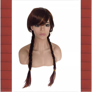 Peluca Sintética Larga Trenzada de Elsa para Adultos y Niños, Ondas Naturales, Resistente al Calor, para Cosplay, Fiesta de Frozen - Product Image 4