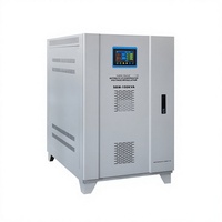 Stabilisateur de tension intelligent entièrement automatique triphasé 100 KVA en cuivre avec SVC et contrôle par servomoteur pour usage industriel