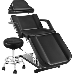 Échantillon gratuit de haute qualité moderne en cuir marron 3/4 moteur Facial Spa lit réglable électrique fauteuil cosmétique pour salon de beauté - Product Image 1