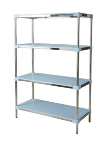 Thương mại chống gỉ 4 Tier lưu trữ Kệ giá khách sạn nhà bếp phòng lạnh nhựa kệ - Product Image 4