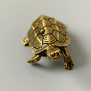 Promotion de poids de papier de tortues antiques en laiton - Product Image 4