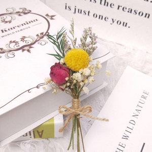 Mini bouquet de fleurs séchées naturelles 13 cm, petite composition <span class=keywords><strong>pour</strong></span> loisirs créatifs, cadeaux de mariage et décoration de cartes de vœux - Product Image 4