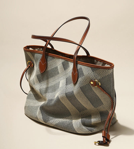 Nueva bolsa de lona informal y a la moda, bolso de gran capacidad para mujer, nueva bolsa de viaje de estilo minimalista, bolsa de fitness - Product Image 1