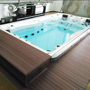 Haute qualité UV protégé au-dessus du sol en acier inoxydable piscines Spas eau couronne couvercle coulissant produit Offre Spéciale - Product Image 3