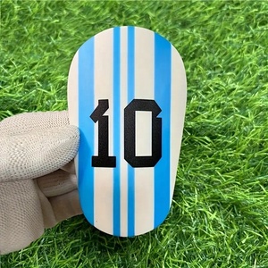 Parastinchi da Calcio Mini <span class=keywords><strong>in</strong></span> <span class=keywords><strong>Plastica</strong></span> per Sublimazione, Caneleiras De Futebol, Protezioni Tibiali Vuote 10*6cm - Product Image 3