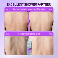 Gel Douche Lavande Herbal pour Femme – Blanchissant, Rafraîchissant, Nettoyant Doux, Lissant, Mousse Dense pour Tous Types de Peau