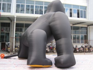 Inflatable Giant Black Gorilla Balloon with Electric Air <b>Pump</b> Sun Resistant & Waterproof for Advertising Events - Product Image 4