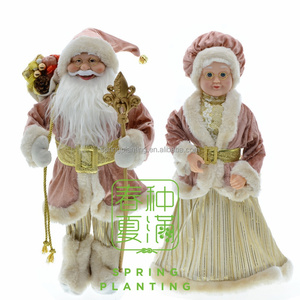 PLANTA DE PRIMAVERA Nuevo estilo navideño 45cm Santa Claus y abuela Muñecas Adornos decorativos Decoración navideña - Product Image 1