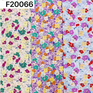 Elegant Egyptian Indian Floral Red Flowers Prints 100% Cotton Fabric Poplin For Pajamas