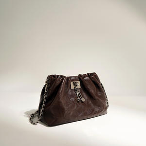 Bolso de Mensajero de Cuero Genuino Plegado de Alta Gama Retro 2025, Estilo Vintage, de Hombro o Cruzado, Elegante para Mujer - Product Image 1