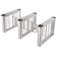 Gerbang Putar Penghalang Ayun Bahan Stainless Steel SUS304 Dengan RFID, Kode QR, Pengenal Wajah & Akses untuk Gerbang Keamanan Supermarket