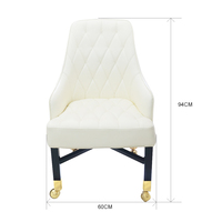 Chaise coulissante de luxe en cuir orange d'usine chaise de bar pour salle de jeux casino barbier personnalisée