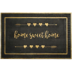 Home <b>Sweet</b> Home Rubber Mat Design Rectangle Machine Made Anti Slip Washable Durable Eco-Friendly Outdoor Home Office - Product Image 3