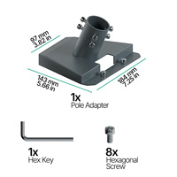 Kit de montage extérieur universel en acier au carbone pour Starlink Gen 3 V4, support de satellite réglable, prix d'usine