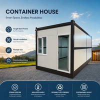 Conteneur pliable en acier mobile, type maison, villa, magasin, kiosque, pour usage en cour, bar domestique, style Mid-Century Modern