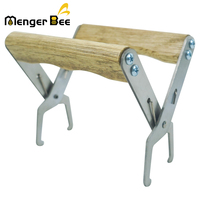 Vente en gros usine Nouveau Menger Bee FG-5 Lève-cadres de ruche en acier inoxydable et bois 13 cm Garantie 1 an