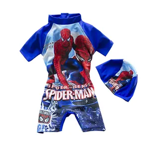 2021 Baju Renang Anak-anak Kartun Pahlawan Super Anak Laki-laki Air Panas Celana Renang Bayi Pakaian Renang Anak-anak Pakaian Pantai Bayi