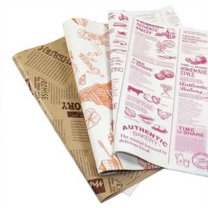 Envoltorios de Papel Antigrasa para Sándwiches con Impresión de Logotipo Personalizado, Resistentes a la Grasa, con Recubrimiento de PE de una Cara, para Empacar Pan y Comida Rápida - Product Image 4