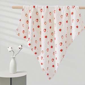 Popular Wholesale Custom 110*110 cm 100% Cotton <b>Muslin</b> Swaddle Wrap <b>Baby</b> Blanket - Product Image 3