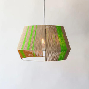 Handmade Woven Pendant <b>Light</b> Round E27 Six Head Chandelier For <b>Dining</b> Room Home Lighting Fixture - Product Image 2