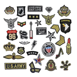 2PCS Embroidered Patches Sew on Iron on Patch Applique for Clothing Assorted Styles Appliques for Hoodies Blouses Jeans