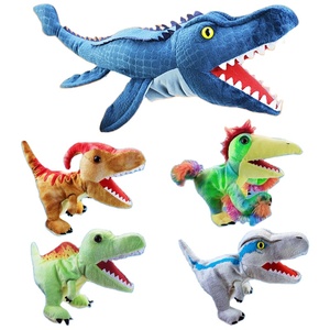 Simulierte Dinosaurier Kopf Handpuppe Spinosaurus Triceratops Plüsch tier Spielzeug Geschenk für Kinder Dino Puppe mit PP Baumwolle Füllung - Product Image 1