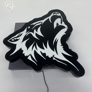 Letrero LED Retroiluminado con Cabeza de Águila Personalizada y Halo Blanco para Marca Deportiva - Product Image 2
