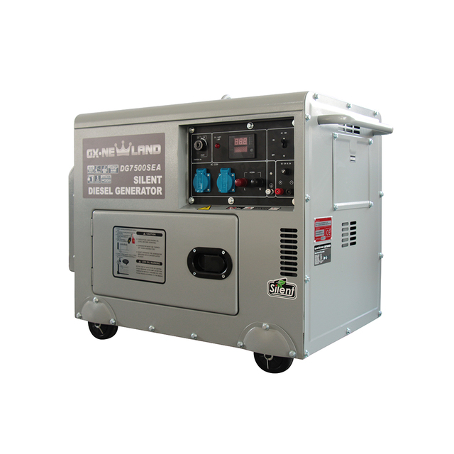 Silent Type Diesel Electric Generator Portable 50/60Hz Rated Voltage Alternator Direct Current Output
