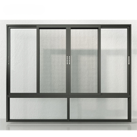 Fenêtre coulissante en aluminium à double vitrage insonorisé, résistante aux ouragans, design moderne et simple, coulissement fluide pour cuisine