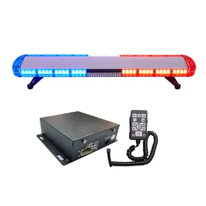 120Cm Aktualisierte Version Fire Ambulance LED Warn licht Rot Weiß Licht leiste Lautsprecher Auto Alarm