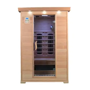 OEM Acceptable 2 Person Infrared Sauna Room Home Small Wooden Near Far Infrared Sauna