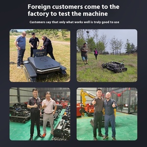 Direct Factory 24V Industrial Automatic Crawler Lawn Mower Remote Control All-Terrain Weeding Features 4-stroke Engine Grass Box - Product Image 4