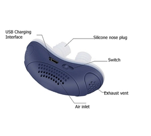 Clip nasal anti-<span class=keywords><strong>ronflement</strong></span> en silicone confortable à porter, réutilisable, portable, toutes saisons, pour dormir - Product Image 3