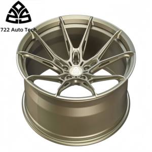 722 Auto Tech Roues forgées 18-24 pouces Roues en alliage concave en bronze 5x112 pour voitures Matériau en alliage d'aluminium neuf - Product Image 4
